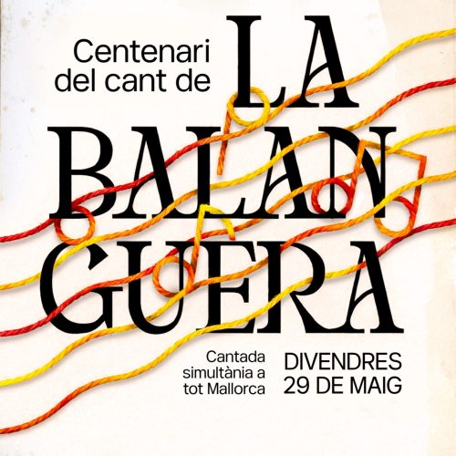 Els alumnes del col·legi concertat Beata Francinaina Cirer d'Inca canten La Balanguera junts per commemorar els 100 anys de la seva estrena musicada.